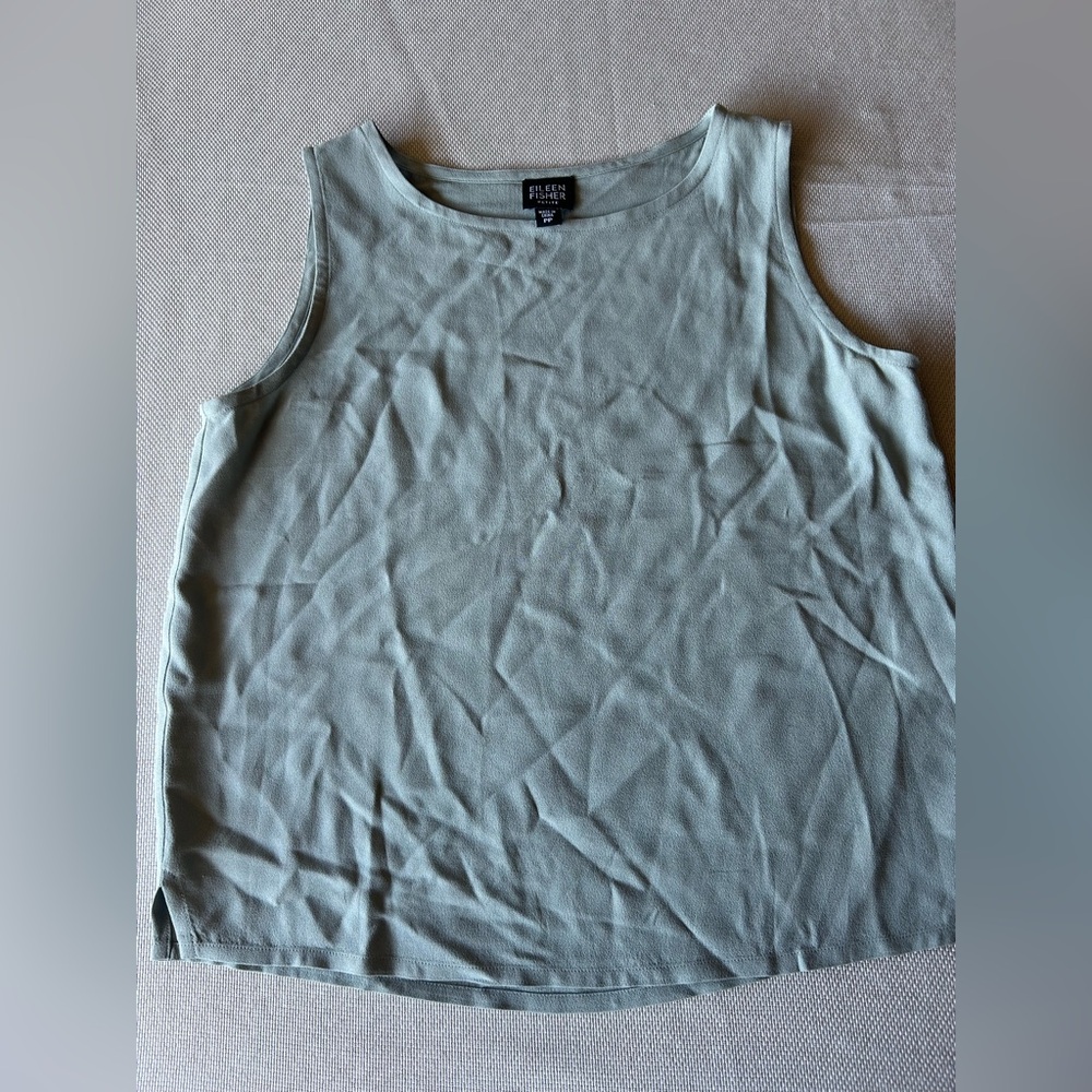 Eileen Fisher Women's Gray Muscle Tee - Picture 5 of 5